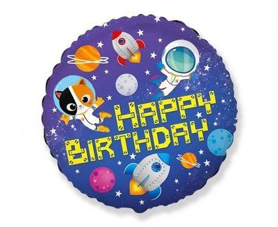 Cerc Happy Birthday Space 0987654565 foto