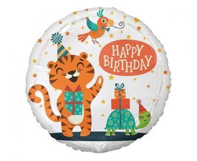 Cerc Happy Birthday cu Tigru 986754324567 foto