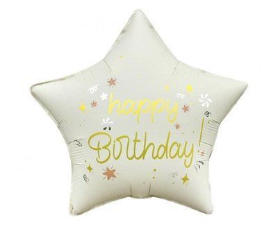 Звезда Happy Birthday белaя 87676766767 фото