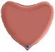 Inima din folie mare Rose Gold Satin 78 cm. 90876543234567654 foto