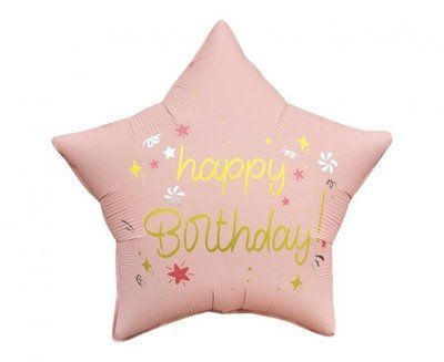 Звезда Happy Birthday Розовый 9876543234567324 фото