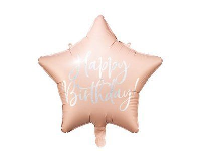 Stea Happy Birthday Roz Pal 897654324567 foto