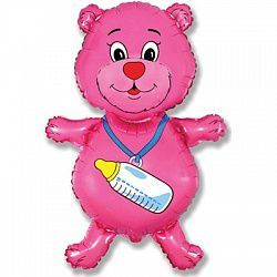Медвежонок с бутылочкой - Розовый ID999MARKET_5402273 фото