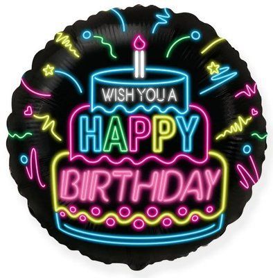 Cerc Happy birthday Neon 876543234561211 foto