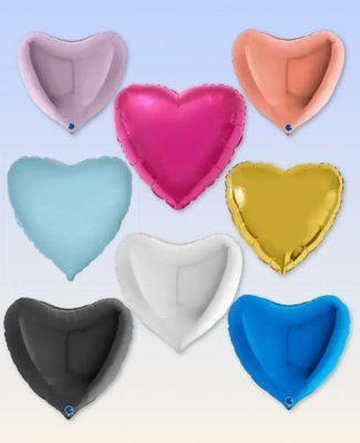 Inima din folie Mare 78 cm. 4565787965434543 foto