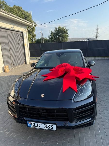 Fundă bant din stofă roșie pentru mașină 986528946153 foto
